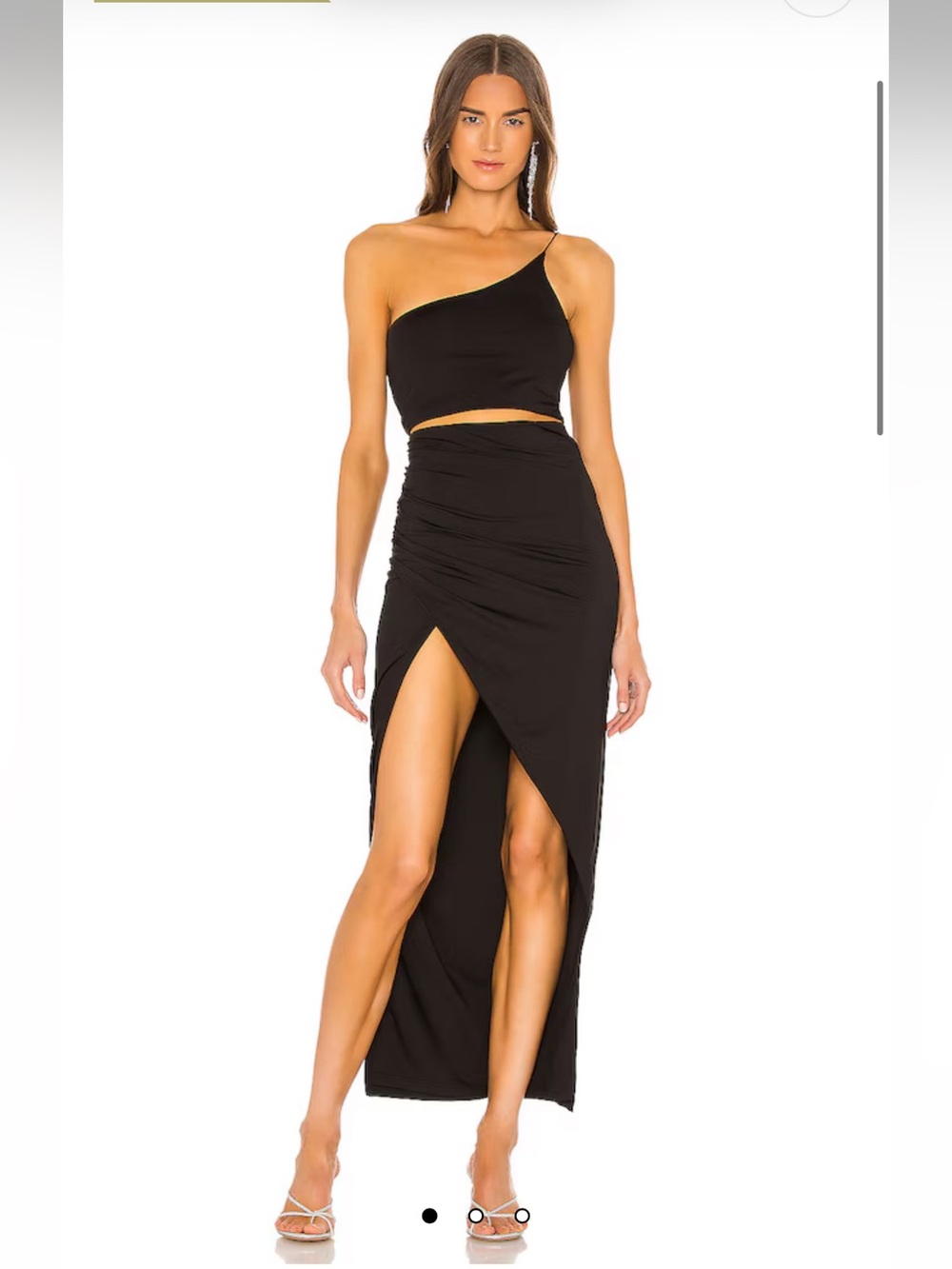 REVOLVE SUPERDOWN LYDIA MAXI SKIRT SET IN BLACK
